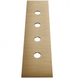Plate material: Inox, color: Bronze Tap Plates