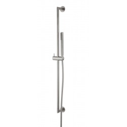 Βέργα ντους 90cm από inox 1,50m με τηλέφωνο & σπιράλ, χρώμα: Χρωμέ επιφάνεια: Βουρτσισμένη Βέργες ντους
