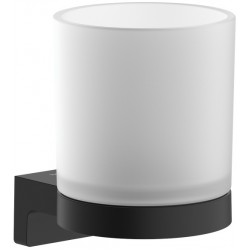 Cupholder material: Brass Wall-mounted, color: Black surface: Matt Tumbler holders