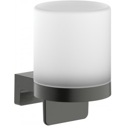 Dispenser από ορείχαλκο επίτοιχος τύπος Brushed Black Chrome, χρώμα: Μαύρο επιφάνεια: Βουρτσισμένη