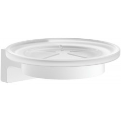 Soap material: Brass Wall-mounted, color: White surface: Matt Soap holders