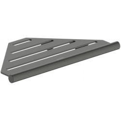 Σπογγοθήκη από ορείχαλκο γωνιακή μονή Brushed Black Chrome, χρώμα: Μαύρο επιφάνεια: Βουρτσισμένη Σπογγοθήκες