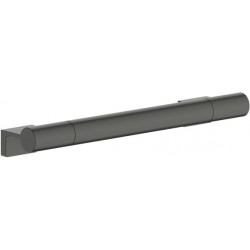 Λαβή επίτοιχη 34cm Brushed Black Chrome από ορείχαλκο, χρώμα: Μαύρο επιφάνεια: Βουρτσισμένη