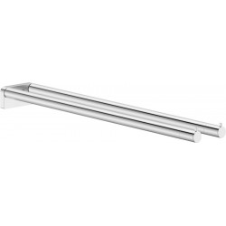 Towel 44,1cm Perpendicular double material: Brass, color: Chrome surface: Glossy Towel rails