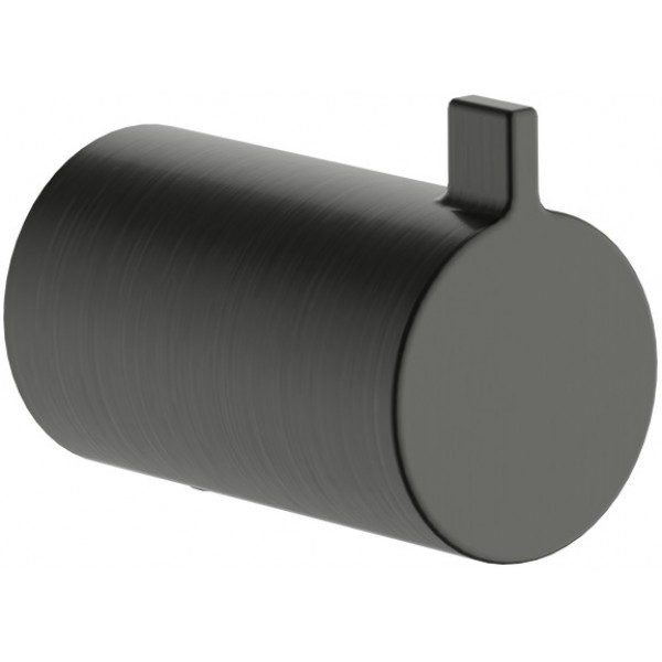 Άγκιστρο από ορείχαλκο μονό Brushed Black Chrome, χρώμα: Μαύρο επιφάνεια: Βουρτσισμένη Άγκιστρο από ορείχαλκο μονό Brushed Black Chrome, χρώμα: Μαύρο επιφάνεια: Βουρτσισμένη Άγκιστρα