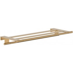 Ράφι με πετσετοθήκη 66,1x26,2 από ορείχαλκο Brushed Bronze, χρώμα: Μπρονζέ επιφάνεια: Βουρτσισμένη
