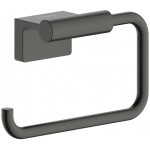 Paper holder no cover material: Brass, color: Black surface: Brushed Toilet paper holders