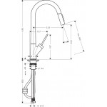 Kitchen tap Deck-mounted material: Brass with shower, color: Bronze surface: Brushed Deck-mounted Kitchen tap Deck-mounted material: Brass with shower, color: Bronze surface: Brushed Deck-mounted