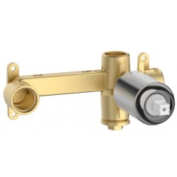 Box tap Wall-mounted - concealed part material: Brass, color: Chrome surface: Brushed Wall-mounted - concealed part