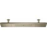 Shower head Ceiling-mounted 120x30 material: Brass, style: 4 sprays, color: Chrome surface: Brushed Overhead showers Shower head Ceiling-mounted 120x30 material: Brass, style: 4 sprays, color: Chrome surface: Brushed Overhead showers