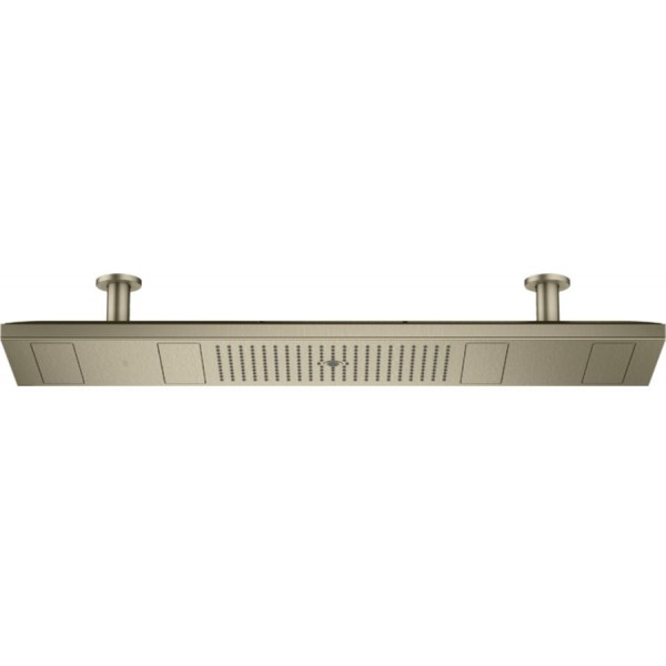 Shower head Ceiling-mounted 120x30 material: Brass, style: 4 sprays, color: Chrome surface: Brushed Overhead showers Shower head Ceiling-mounted 120x30 material: Brass, style: 4 sprays, color: Chrome surface: Brushed Overhead showers