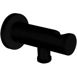 Shower holder Fixed With Outlet elbow material: Brass, color: Black surface: Matt Shower holders