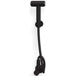 Bidet system Fixed temperature material: Brass, color: Black surface: Matt Exposed bidet hand shower systems
