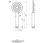 Shower head 1 jet, color: Chrome surface: Glossy Hand showers Shower head 1 jet, color: Chrome surface: Glossy Hand showers