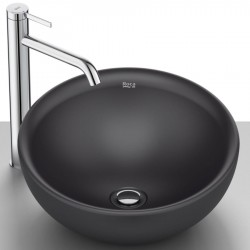 Washbasin Free standing 39x39x17 material: Porcelain Without hole Without overflow, color: Black surface: Matt Free standing