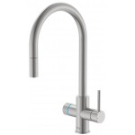 Kitchen tap Deck-mounted material: Brass With Pull-Out Spray 1 jet with water filter Cold Start ,, color: Chrome surface: Brushed Deck-mounted Kitchen tap Deck-mounted material: Brass With Pull-Out Spray 1 jet with water filter Cold Start ,, color: Chrome surface: Brushed Deck-mounted