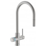 Kitchen tap Deck-mounted material: Brass With Pull-Out Spray 1 jet with water filter Cold Start ,, color: Chrome surface: Brushed Deck-mounted Kitchen tap Deck-mounted material: Brass With Pull-Out Spray 1 jet with water filter Cold Start ,, color: Chrome surface: Brushed Deck-mounted