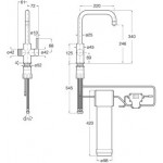 Kitchen tap Deck-mounted material: Brass with water filter, color: Black surface: Matt Deck-mounted Kitchen tap Deck-mounted material: Brass with water filter, color: Black surface: Matt Deck-mounted