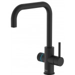 Kitchen tap Deck-mounted material: Brass with water filter, color: Black surface: Matt Deck-mounted Kitchen tap Deck-mounted material: Brass with water filter, color: Black surface: Matt Deck-mounted