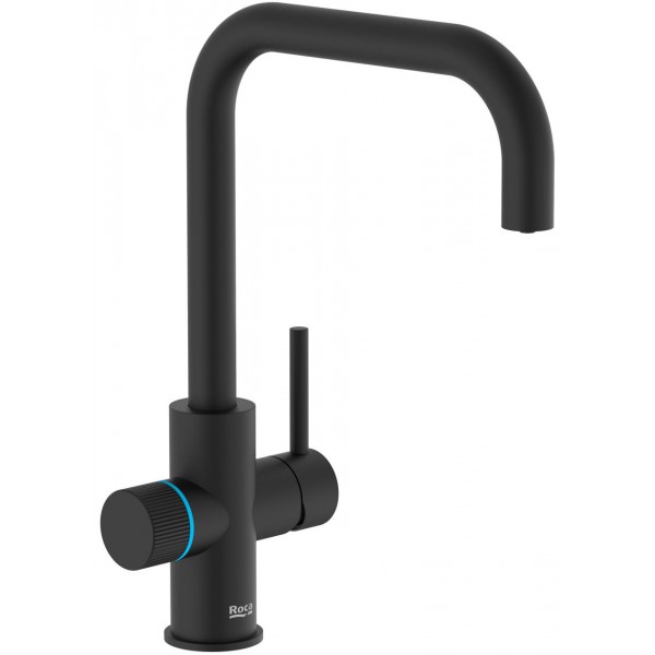 Kitchen tap Deck-mounted material: Brass with water filter, color: Black surface: Matt Deck-mounted Kitchen tap Deck-mounted material: Brass with water filter, color: Black surface: Matt Deck-mounted