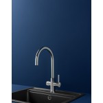 Kitchen tap Deck-mounted material: Brass with water filter, color: Chrome surface: Glossy Deck-mounted Kitchen tap Deck-mounted material: Brass with water filter, color: Chrome surface: Glossy Deck-mounted