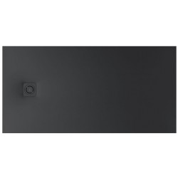 Shower tray Rectangular 120x90x2,9 material: Synthetic, color: Black surface: Matt Rectangular