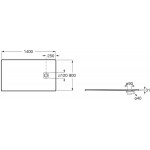 Ντουζιέρα ορθογώνια 140x80x3,1 από συνθετικό με κάλυμμα βαλβίδας, Stonex, χρώμα: Μαύρο επιφάνεια: Ματ Ορθογώνιες Ντουζιέρα ορθογώνια 140x80x3,1 από συνθετικό με κάλυμμα βαλβίδας, Stonex, χρώμα: Μαύρο επιφάνεια: Ματ Ορθογώνιες