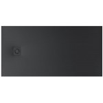 Ντουζιέρα ορθογώνια 140x80x3,1 από συνθετικό με κάλυμμα βαλβίδας, Stonex, χρώμα: Μαύρο επιφάνεια: Ματ Ντουζιέρα ορθογώνια 140x80x3,1 από συνθετικό με κάλυμμα βαλβίδας, Stonex, χρώμα: Μαύρο επιφάνεια: Ματ Ορθογώνιες