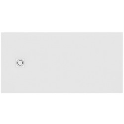 Shower tray Rectangular 120x80x2,9 material: Synthetic, color: White surface: Matt Rectangular