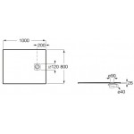 Ντουζιέρα ορθογώνια 100x80x2,6 από συνθετικό Superslim Stonex με κάλυμμα βαλβίδας, χρώμα: Λευκό επιφάνεια: Ματ Ορθογώνιες Ντουζιέρα ορθογώνια 100x80x2,6 από συνθετικό Superslim Stonex με κάλυμμα βαλβίδας, χρώμα: Λευκό επιφάνεια: Ματ Ορθογώνιες