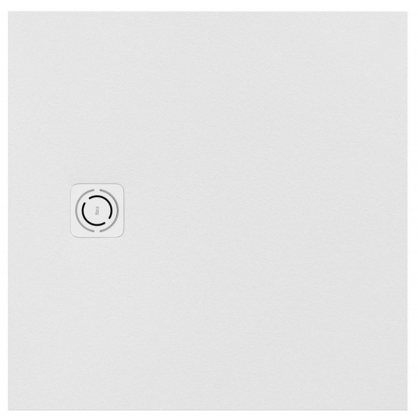 Ντουζιέρα τετράγωνη 90x90x2,8 από συνθετικό Stonex, με κάλυμμα βαλβίδας, χρώμα: Λευκό επιφάνεια: Ματ Ντουζιέρα τετράγωνη 90x90x2,8 από συνθετικό Stonex, με κάλυμμα βαλβίδας, χρώμα: Λευκό επιφάνεια: Ματ