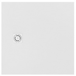 Shower tray Square 90x90x2,8 material: Synthetic, color: White surface: Matt Square