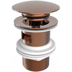 Βαλβίδα Φ65mm Rose Gold χωρίς υπερχείλιση από ορείχαλκο επιφάνεια: Γυαλιστερή, χρώμα: Ροζ Χρυσό Βαλβίδες
