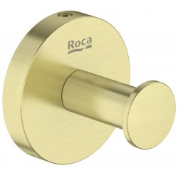 Άγκιστρο από ορείχαλκο μονό Brushed Brass, χρώμα: Χρυσό επιφάνεια: Βουρτσισμένη Άγκιστρα
