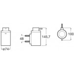 Dispenser από ορείχαλκο επίτοιχος τύπος Brushed Brass, χρώμα: Χρυσό επιφάνεια: Βουρτσισμένη Dispenser