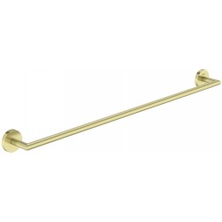 Πετσετοθήκη 60cm Brushed Brass σταθερή από ορείχαλκο μονή, χρώμα: Χρυσό επιφάνεια: Βουρτσισμένη Πετσετοθήκες