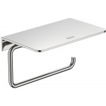 Paper holder with shelf material: Brass, color: Chrome surface: Brushed Toilet paper holders