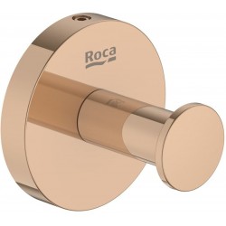 Hook Flat wall mounted material: Brass single, color: Pink Gold surface: Glossy Hooks