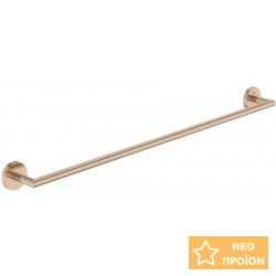 Πετσετοθήκη 60cm Rose Gold σταθερή από ορείχαλκο μονή, χρώμα: Ροζ Χρυσό επιφάνεια: Γυαλιστερή Πετσετοθήκες