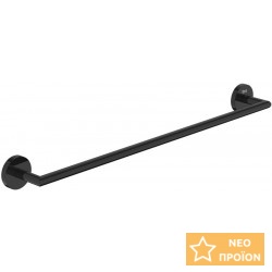 Πετσετοθήκη 60cm Titanium Black σταθερή από ορείχαλκο μονή, χρώμα: Μαύρο επιφάνεια: Γυαλιστερή Πετσετοθήκες