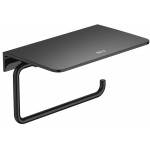 Paper holder with shelf material: Brass, color: Black surface: Glossy Toilet paper holders Paper holder with shelf material: Brass, color: Black surface: Glossy Toilet paper holders