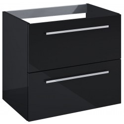 Furniture base without washbasin 61,5x39,5 material: Wood composite wall mounted, color: Black