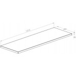 Πάγκος μπάνιου 121x40x2,8 από MDF επιφάνεια: Ματ Walnut PVC, χρώμα: Ξύλο Καρυδιά Πάγκοι μπάνιου Πάγκος μπάνιου 121x40x2,8 από MDF επιφάνεια: Ματ Walnut PVC, χρώμα: Ξύλο Καρυδιά Πάγκοι μπάνιου