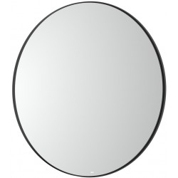 Bathroom mirror, shape: Round 80x80 material: Crystal, color: Black Mirrors