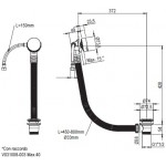 Waste Valve With overflow material: Inox surface: Brushed, color: Chrome Waste overflows Waste Valve With overflow material: Inox surface: Brushed, color: Chrome Waste overflows