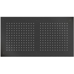 Κεφαλή ντους οροφής 70x38 από inox 1 ροής Black Brushed PVD, χρώμα: Μαύρο επιφάνεια: Βουρτσισμένη Κεφαλές ντους