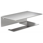 Paper holder with shelf material: Inox 18x11x6cm Inox Brushed, color: Chrome surface: Brushed Toilet paper holders Paper holder with shelf material: Inox 18x11x6cm Inox Brushed, color: Chrome surface: Brushed Toilet paper holders