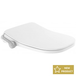 Shower toilet seat soft closing, color: White Shower-toilet seats