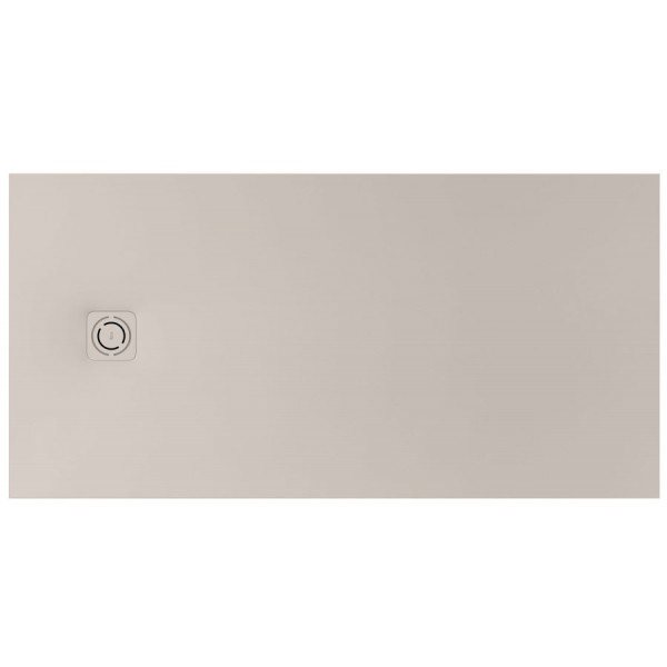 Shower tray Rectangular 100x70x2,6 material: Synthetic, color: Beige surface: Matt Rectangular