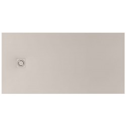 Ντουζιέρα ορθογώνια 100x70x2,6 από συνθετικό Superslim Stonex με κάλυμμα βαλβίδας Beige, χρώμα: Μπεζ επιφάνεια: Ματ Ορθογώνιες